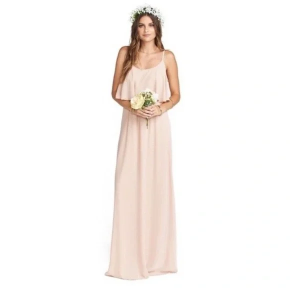 caitlin ruffle maxi dress Caterina Strapless Tiered Ruffle Maxi Dress